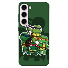 TPU чехол Demsky Green turtles для Samsung Galaxy S23+