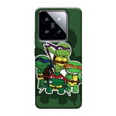 TPU чохол Demsky Green turtles для Xiaomi 14 Pro