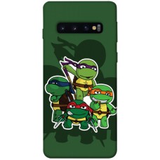 TPU чехол Demsky Green turtles для Samsung Galaxy S10