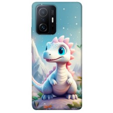 TPU чехол Demsky Білий дракоша для Xiaomi 11T / 11T Pro