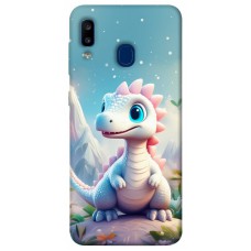 TPU чохол Demsky Білий дракоша для Samsung Galaxy A20 / A30