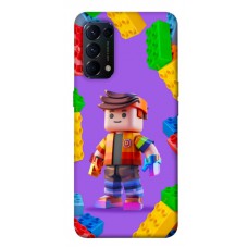 TPU чехол Demsky Colorful constructor для Oppo Reno 5 4G