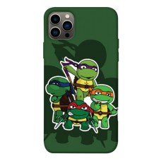 TPU чохол Demsky Green turtles для Apple iPhone 12 Pro (6.1")