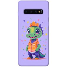 TPU чехол Demsky Мультяшний динозаврик для Samsung Galaxy S10