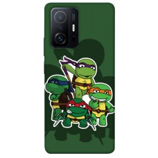 TPU чохол Demsky Green turtles для Xiaomi 11T / 11T Pro