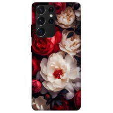 TPU чехол Demsky Velvet roses для Samsung Galaxy S21 Ultra