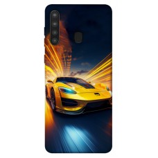 TPU чохол Demsky Yellow Porsche для Samsung Galaxy A21