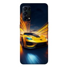 TPU чохол Demsky Yellow Porsche для Oppo Reno 5 4G