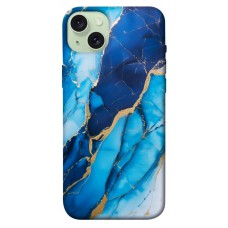 TPU чохол Demsky Blue marble для Apple iPhone 15 Plus (6.7")