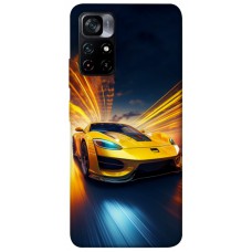 TPU чохол Demsky Yellow Porsche для Xiaomi Poco M4 Pro 5G