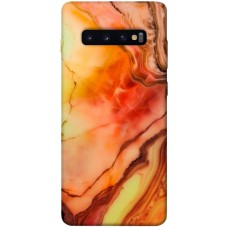 TPU чохол Demsky Червоний корал мармур для Samsung Galaxy S10+