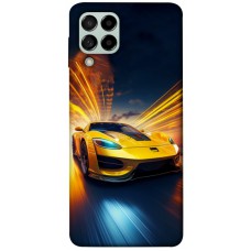 TPU чохол Demsky Yellow Porsche для Samsung Galaxy M53 5G