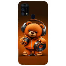 TPU чохол Demsky ведмежа меломан 2 (bear listening music) для Samsung Galaxy M31
