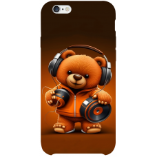 TPU чохол Demsky ведмежа меломан 2 (bear listening music) для Apple iPhone 6 plus