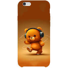 TPU чохол Demsky ведмежа меломан 3 (bear listening music) для Apple iPhone 6s plus