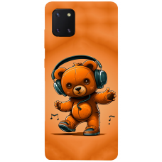 TPU чохол Demsky ведмежа меломан (bear listening music) для Samsung Galaxy Note 10 Lite (A81)