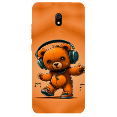TPU чехол Demsky ведмежа меломан (bear listening music) для Xiaomi Redmi 8a