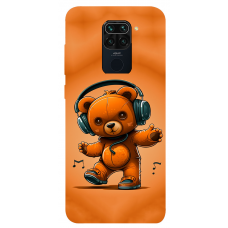 TPU чохол Demsky ведмежа меломан (bear listening music) для Xiaomi Redmi Note 9 / Redmi 10X