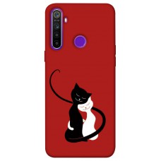 TPU чехол Demsky Влюбленные коты для Realme 5