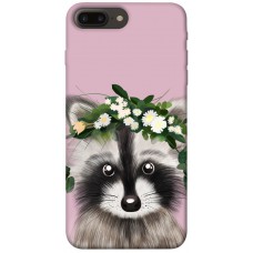 TPU чохол Demsky Raccoon in flowers для Apple iPhone 7 plus / 8 plus (5.5")