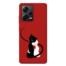 TPU чохол Demsky Влюбленные коты для Xiaomi Poco X5 Pro 5G