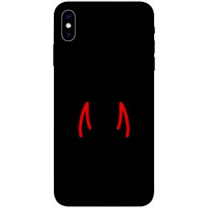 TPU чехол Demsky Red horns для Apple iPhone X (5.8")