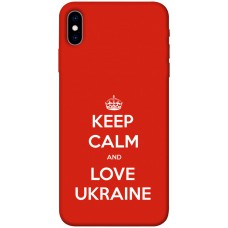 TPU чохол Demsky Keep calm and love Ukraine для Apple iPhone XS (5.8")