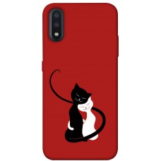 TPU чохол Demsky Влюбленные коты для Samsung Galaxy A01