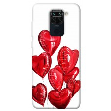 TPU чехол Demsky Heart balloons для Xiaomi Redmi Note 9 / Redmi 10X