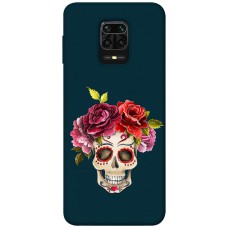 TPU чехол Demsky Flower skull для Xiaomi Redmi Note 9s / Note 9 Pro / Note 9 Pro Max