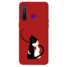 TPU чохол Demsky Влюбленные коты для Realme 5 Pro