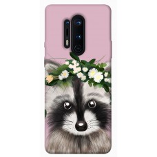 TPU чохол Demsky Raccoon in flowers для OnePlus 8 Pro