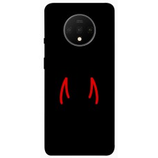 TPU чохол Demsky Red horns для OnePlus 7T