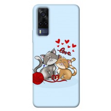 TPU чохол Demsky Два кота Love для Vivo Y53s