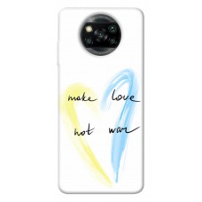 TPU чехол Demsky Make love not war для Xiaomi Poco X3 NFC