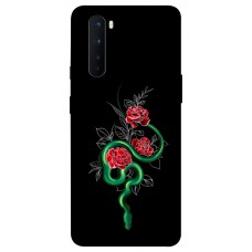 TPU чехол Demsky Snake in flowers для OnePlus Nord