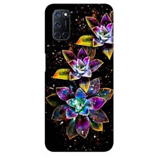 TPU чохол Demsky Flowers on black для Oppo A52 / A72 / A92