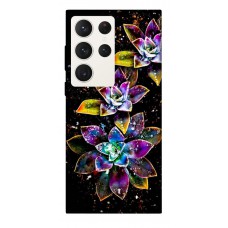 TPU чохол Demsky Flowers on black для Samsung Galaxy S23 Ultra