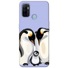 TPU чохол Demsky Penguin family для Oppo A53 / A32 / A33