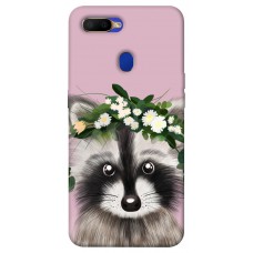 TPU чохол Demsky Raccoon in flowers для Oppo A5s / Oppo A12