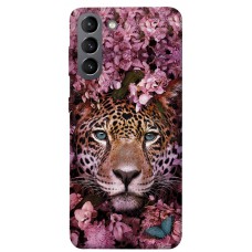 TPU чохол Demsky Леопард в цветах для Samsung Galaxy S21