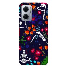 TPU чехол Demsky Yoga skeletons для Xiaomi Redmi Note 11E