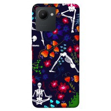 TPU чехол Demsky Yoga skeletons для Realme C30