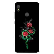 TPU чехол Demsky Snake in flowers для TECNO POP 3