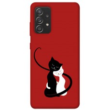 TPU чохол Demsky Влюбленные коты для Samsung Galaxy A72 4G / A72 5G