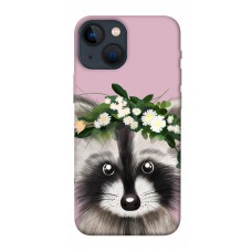 TPU чохол Demsky Raccoon in flowers для Apple iPhone 13 mini (5.4")