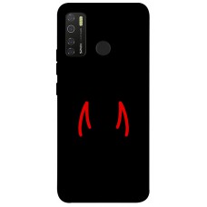 TPU чехол Demsky Red horns для TECNO Spark 5 Pro