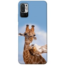 TPU чохол Demsky Милые жирафы для Xiaomi Redmi Note 10 5G