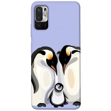 TPU чохол Demsky Penguin family для Xiaomi Redmi Note 10 5G