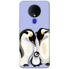 TPU чехол Demsky Penguin family для TECNO Spark 6